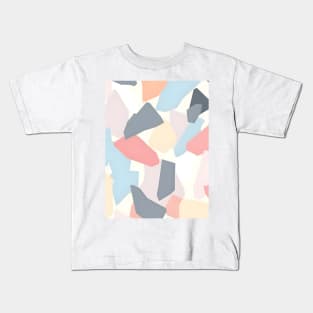 background image, symmetrical pattern, pastel colors Kids T-Shirt